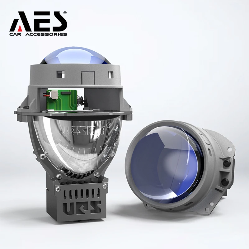 AES 2 шт. 3 0 дюйма синие линзы Bi светодиодный прожекторные 6000K 4500LM Внутренние