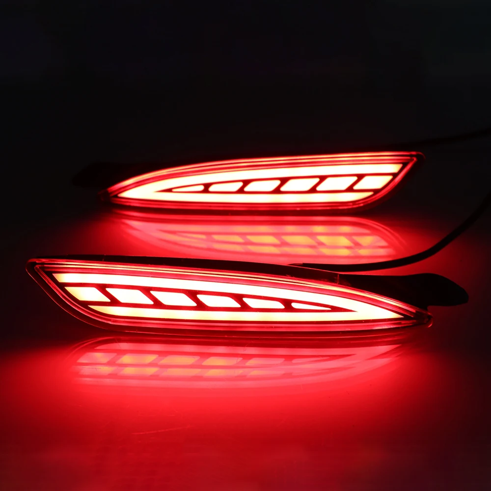 Красный Светодиодный отражатель задний бампер светильник для Mazda 3 6 Atenza 2019 +