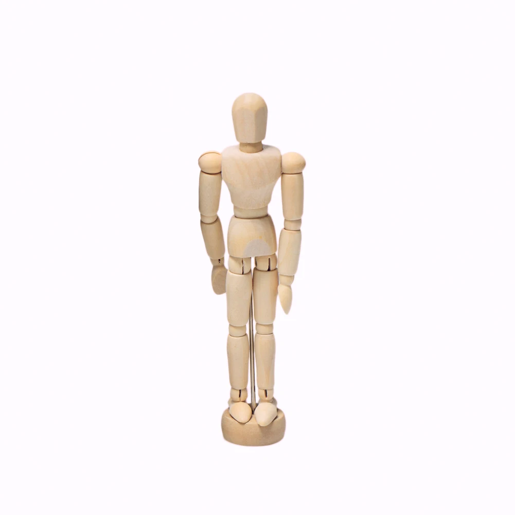 

1Pc Artist Movable Limbs Male Wooden Figure Model Mannequin Art Class Sketching