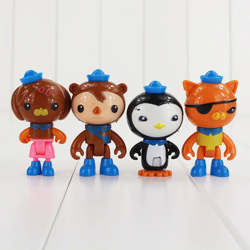 8 шт Octonauts фигурка модели Kwazii Shallinton Даши песо капитан Barnocles фигурки Детские ТВ