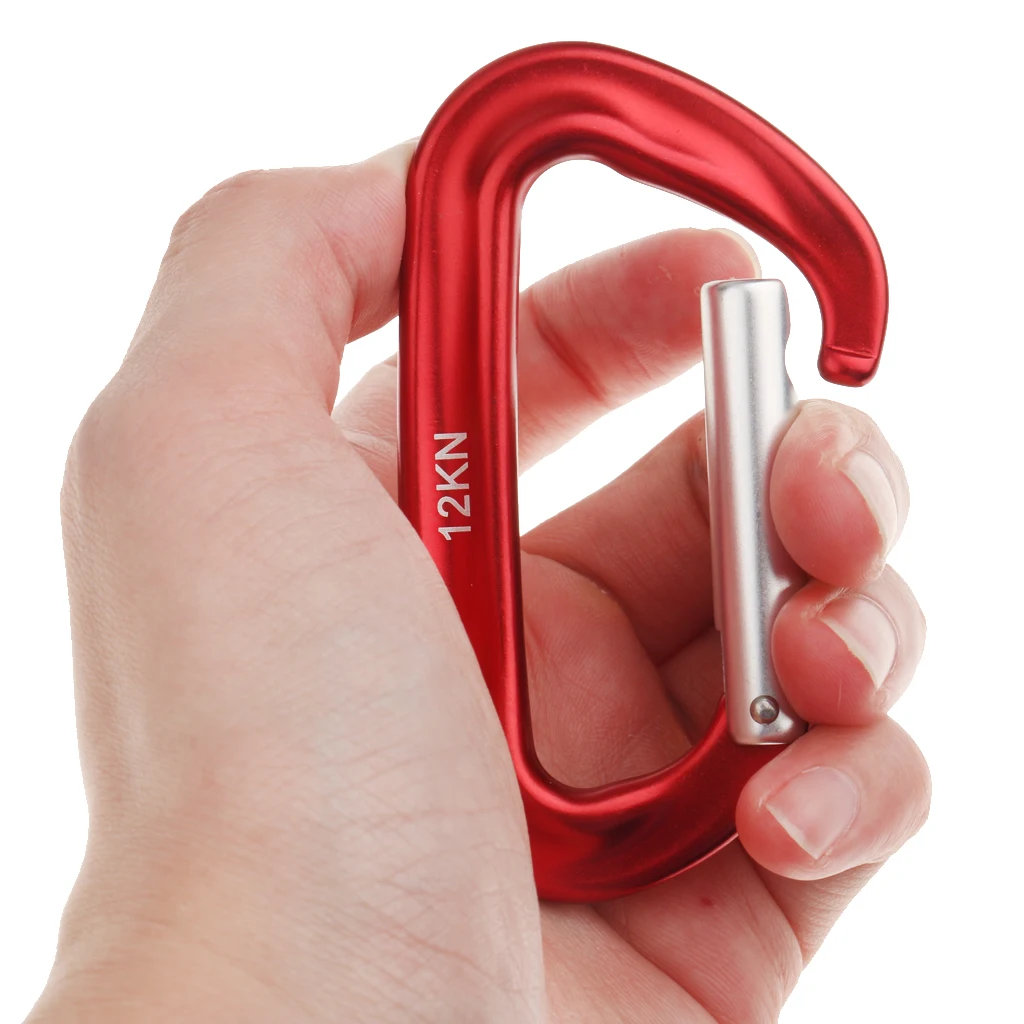 12KN пружинный карабин из алюминиевого сплава крючок вешалка брелок для наружного
