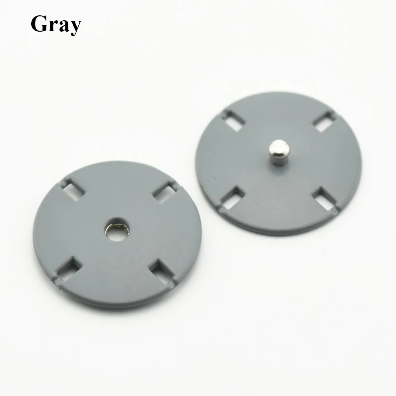 Gray 5 шт. 10-25 мм круглые металлические кнопки золотого цвета для одежды DIY пуговицы для одежды аксессуары для шитья одежды - Цвет: Gray