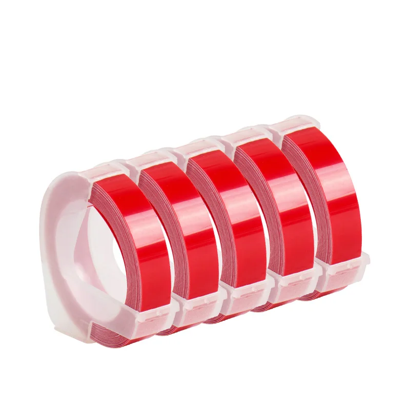 Dymo 1610 ручной производитель этикеток для 3D тиснения пластика 1610 ручной принтер этикеток 1610 для Dymo Органайзер Xpress ручная машина - Цвет: 5 red label
