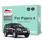 Комплект светодиодных ламп для внутреннего освещения для Mitsubishi Montero Shogun Pajero 4 V80 V93 V97 V98 2007-2020, светодиодные лампы Canbus без ошибок, 15 шт.