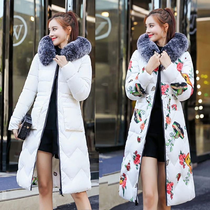 Двухстороннее зимнее пальто женская элегантная зимняя куртка с капюшоном