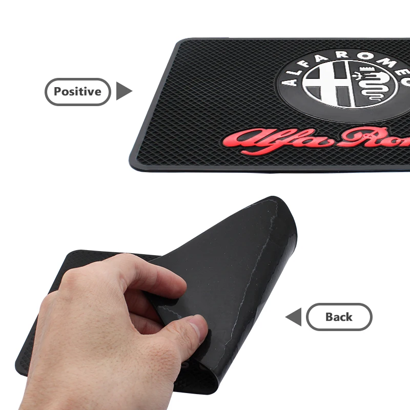 Липкий нескользящий ПВХ коврик для приборной панели автомобиля гелевый Alfa Romeo