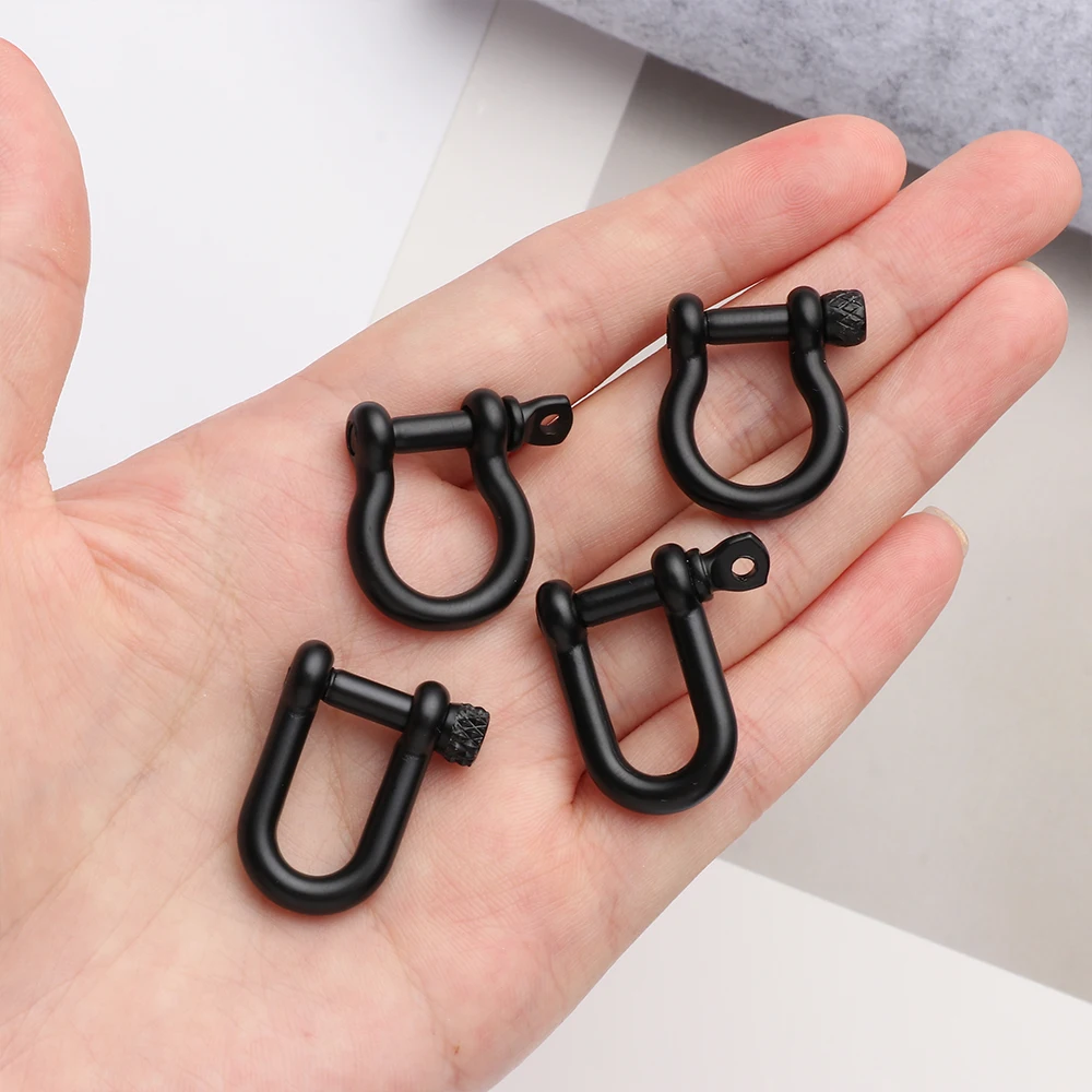 

1PC Metal Detachable removable Open Screw D Ring Buckle Shackle Clasp Leather Craft Bag Strap Belt Handle Webbing Outdoor Tools