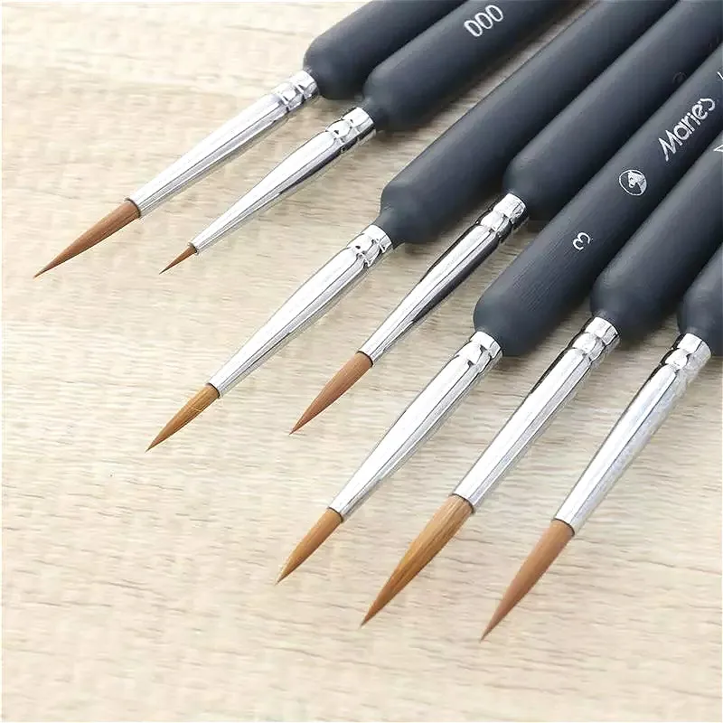 

1@#1PCS Hair Paint Brush High Quality Art Painting Brushes Artistic Watercolor Brush for Drawing Art Supplies