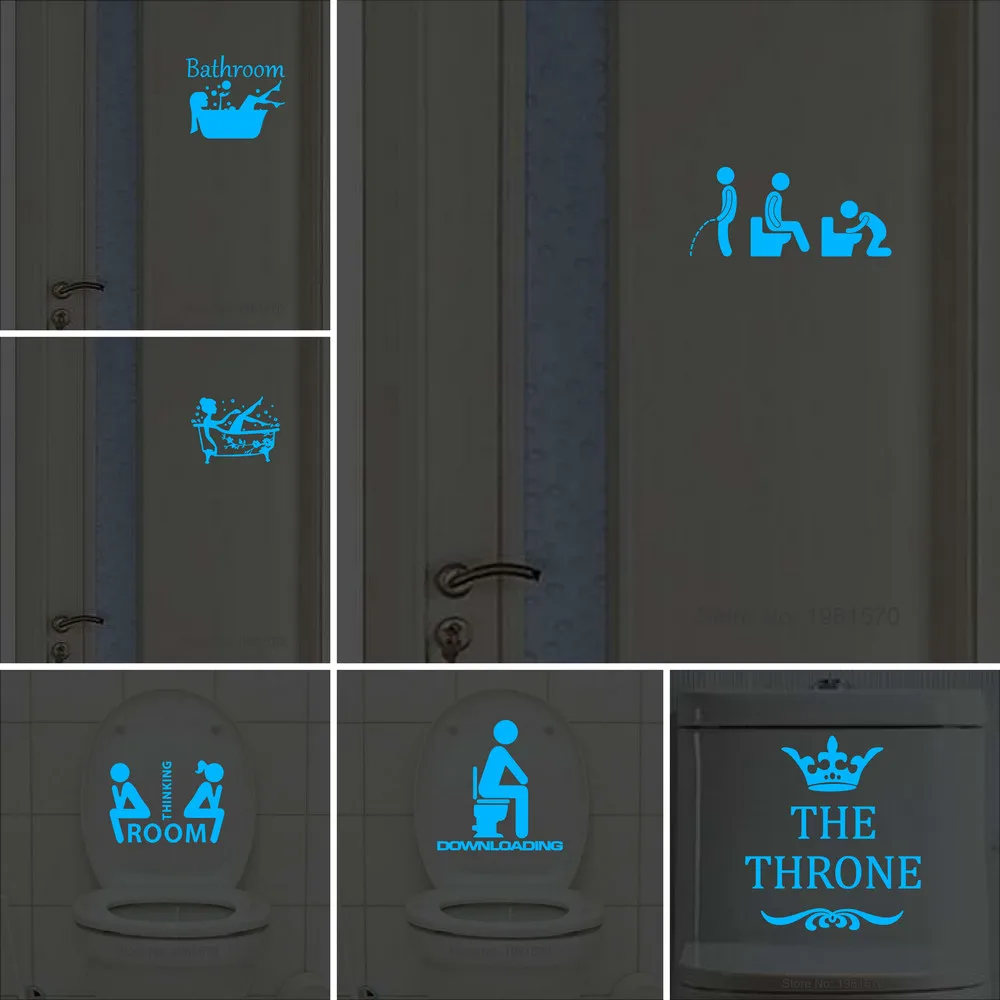 Стикер для туалета стикер Знак s Настенная Наклейка детской комнаты домашний