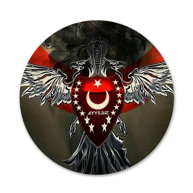58 мм с турецким флагом значок солдата брошь заколка аксессуары для одежды рюкзак