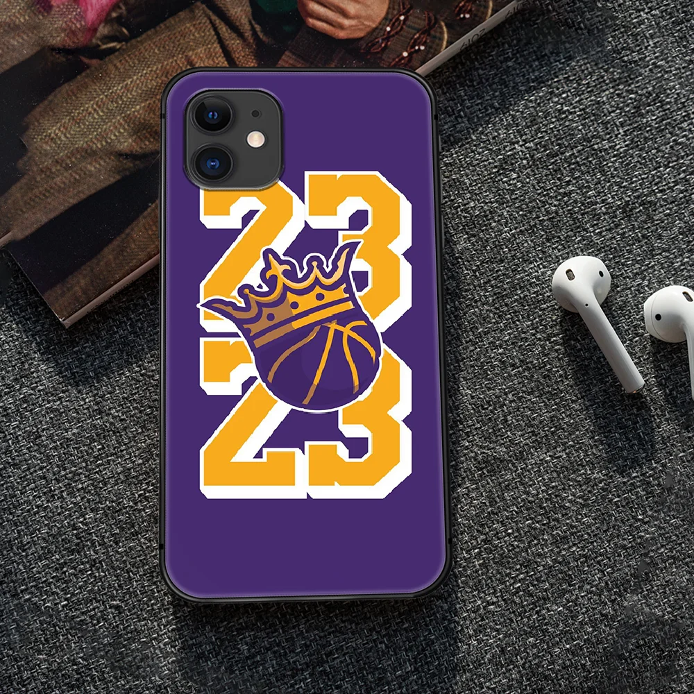 

basketball star 23 james Phone Case Cover Hull For iphone 5 5s se 2 6 6s 7 8 12 mini plus X XS XR 11 PRO MAX black cover pretty