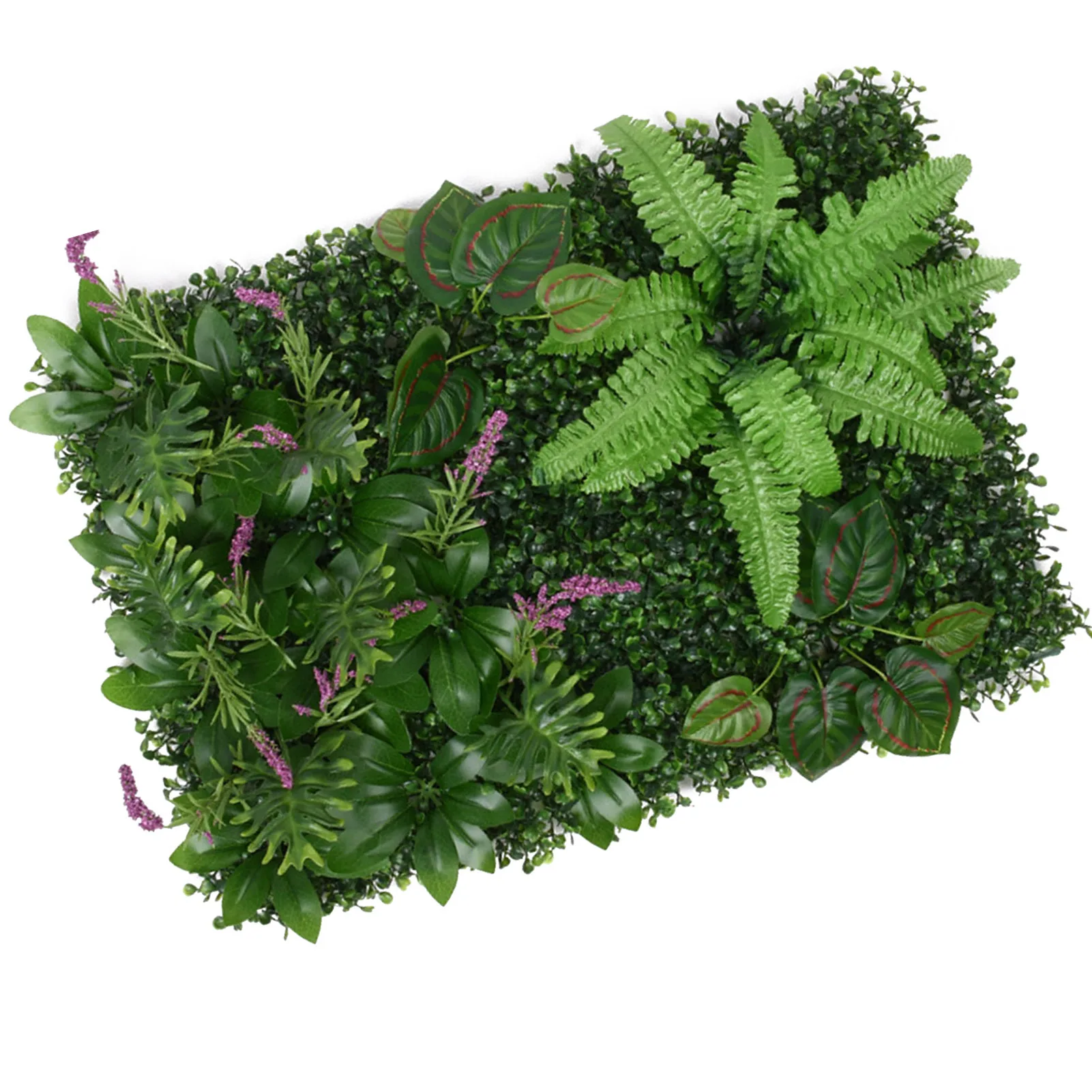 

40x60CM Artificial Leaf Hedge Board Plant Hedge Panel Noise Reduction UV Protected Privacy Fence Screen For Garden Backyard