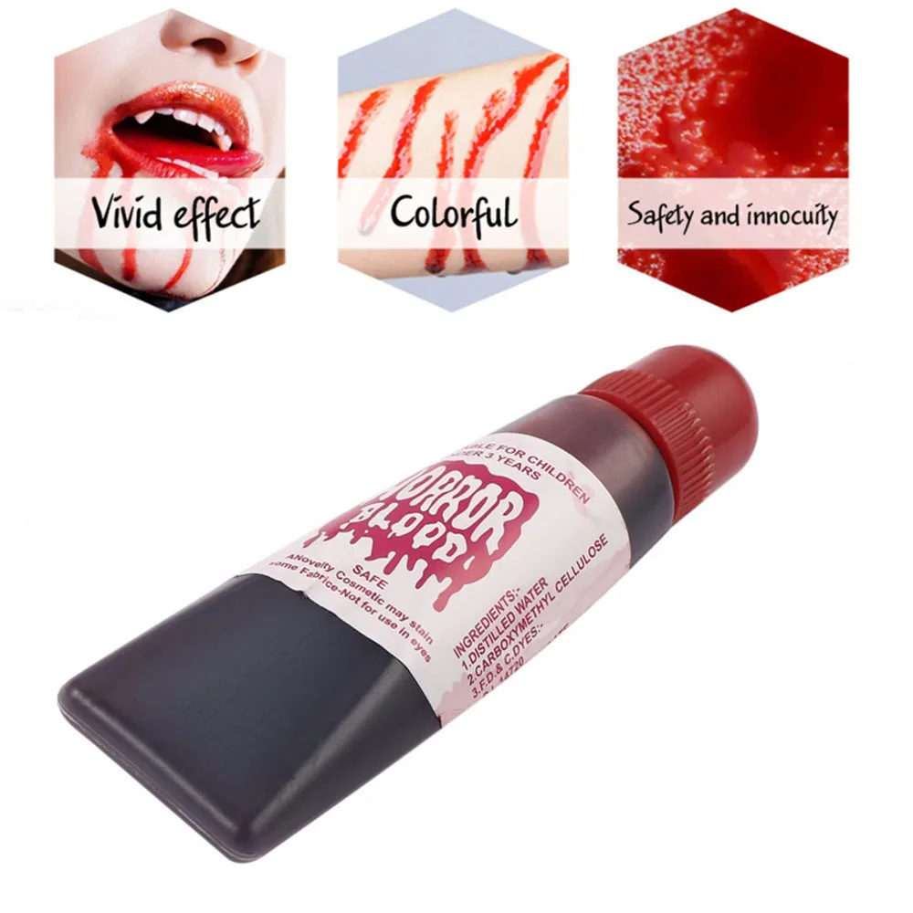 Искусственный гелевый тюбик 15 мл для плазмы крови искусственные раны косплея