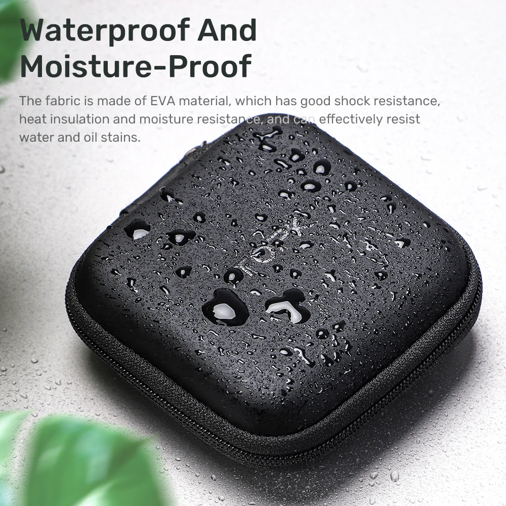 Topk J07 Earphone Case Hard Headphone Bag Waterproof Cable Protector for Airpods Earpods Wireless Bluetooth Accessories | Электроника