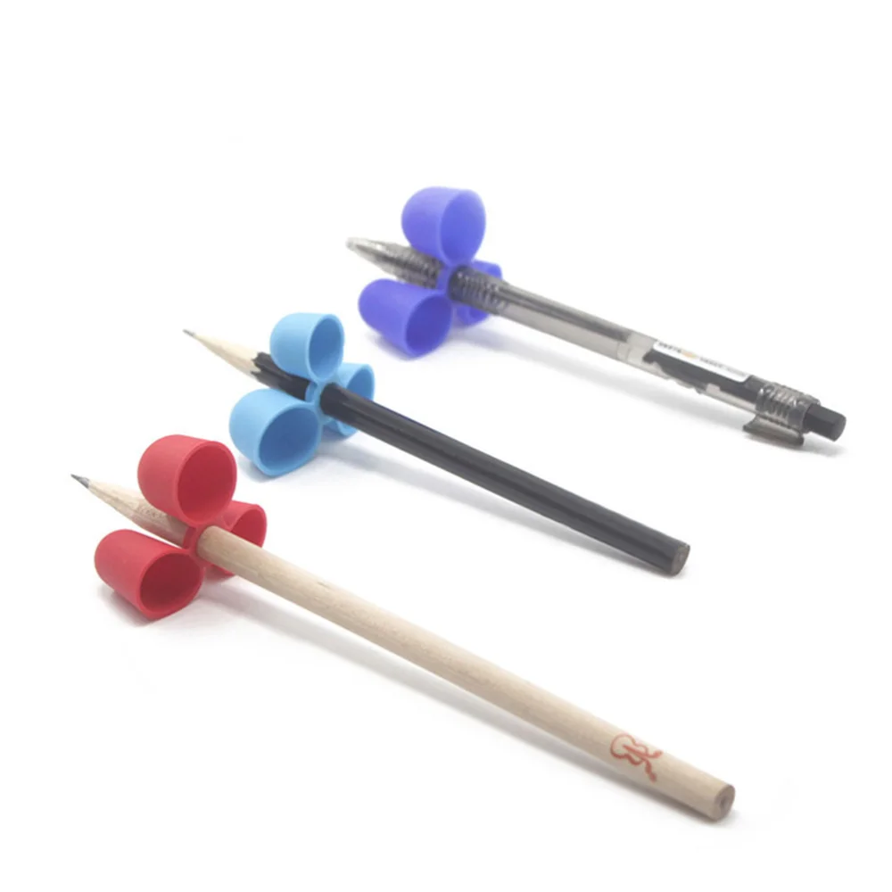 

6Pcs Pencil Covers Grips Writing Pen Holders Posture Correction Aids for Preschooler Kids Children(Random Color)