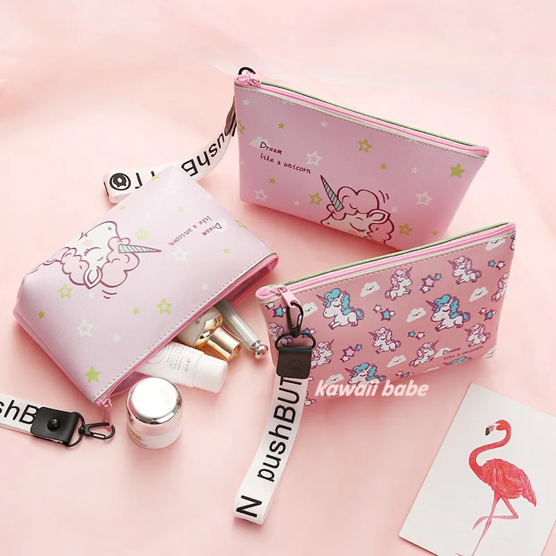 

Cute Solid Color Pencil Case for Office Large Capacity Pencil Bag Material Escolar Kawaii Stationery School Supplies Kawaii