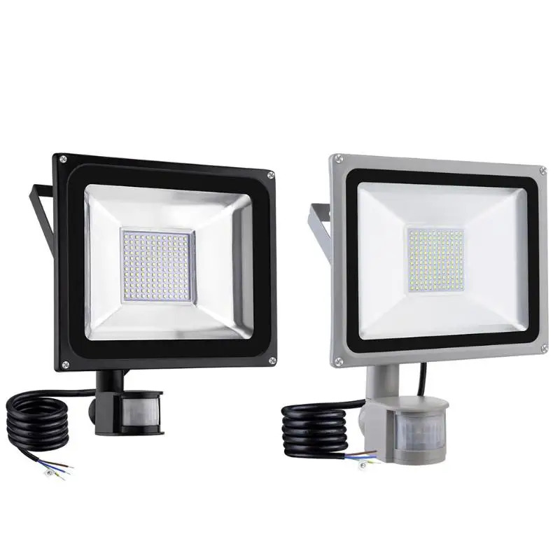 144 светодиодный светильник с датчиком движения прожектор IP65 водонепроницаемый