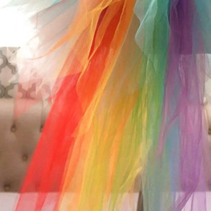 Женская юбка пачка радужного цвета для празднования мероприятия вечеривечерние