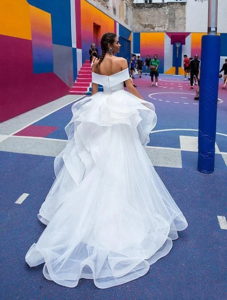 Винтажные Свадебные платья русалки горячая Распродажа со съемным шлейфом с