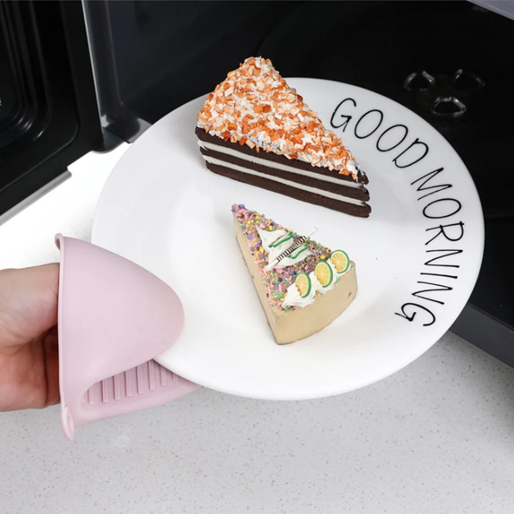 

Heat Resistant Insulated Mini Rubber Gloves Kitchen Oven Pinch Mitts And Pot Holders Set Silicone Hand Clip Cooking Baking Tool