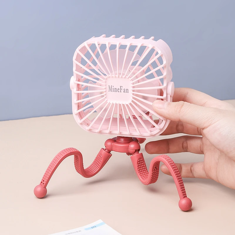 

Mini Stroller Fan Personal Portable Desk Handheld Baby Bed Car Seat Fan USB Rechargeable Battery Operated Fan Dropshipping Home