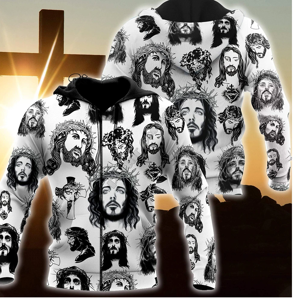 

PLstarCosmos 3DPrint Newest Cross Christian Jesus Art God Streetwear Long Sleeve Unisex Men/Women Funny Hoodies/Sweatshirt/Zip17