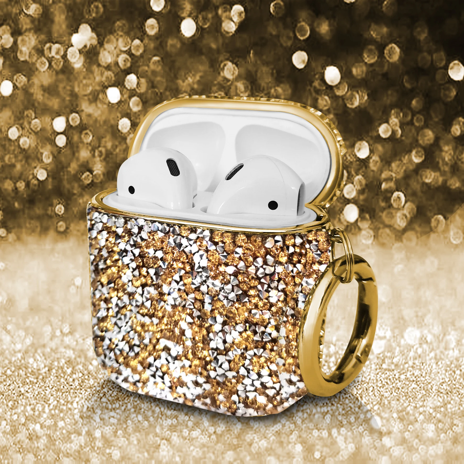 

Electroplated Rhinestone Glitter Case For Apple Airpods Airpod Pro Cases For Airpod 1 / 2 / 3 Wireless Headphone Cover Bags