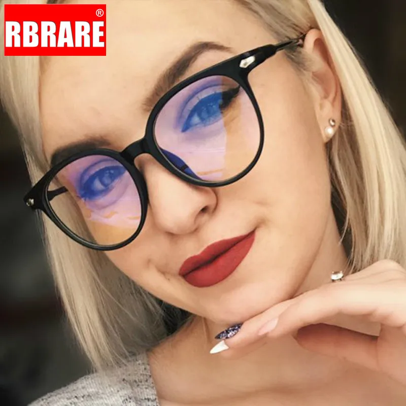 Оправа для очков RBRARE 2021 оправа женщин винтажная с круглыми прозрачными линзами