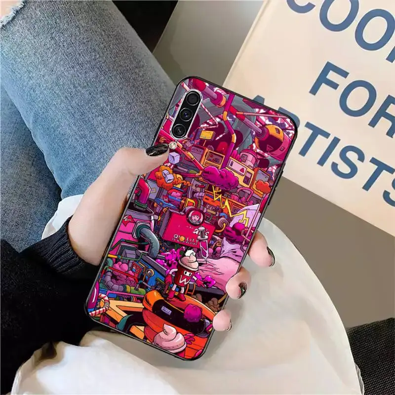 

Colourful Psychedelic Trippy pattern Phone Case For Samsung galaxy S 9 10 20 A 10 21 30 31 40 50 51 71 s note 20 j 4 2018 plus