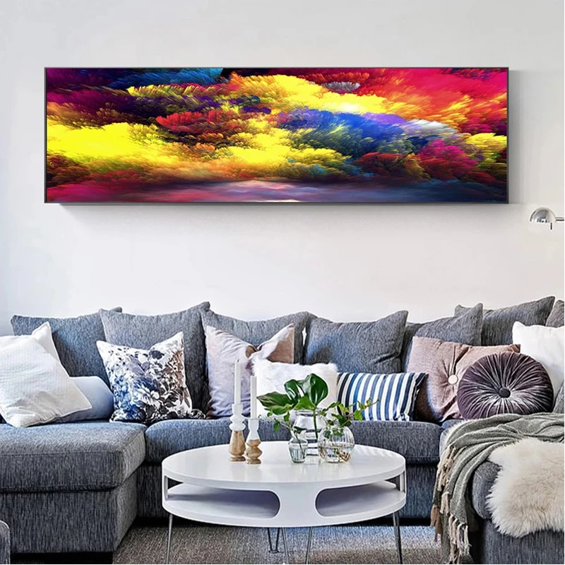 

2021 большой Размеры абстрактные Цвет облако 5D Diy Алмазная картина современного искусства стены искусства пейзаж Гостиная DecorationZP-3987