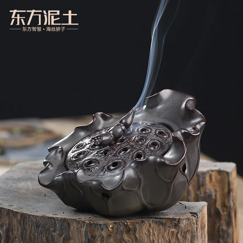 Керамика кадило Ладан держатель горелки Joss Stick Ароматические дыма диффузор
