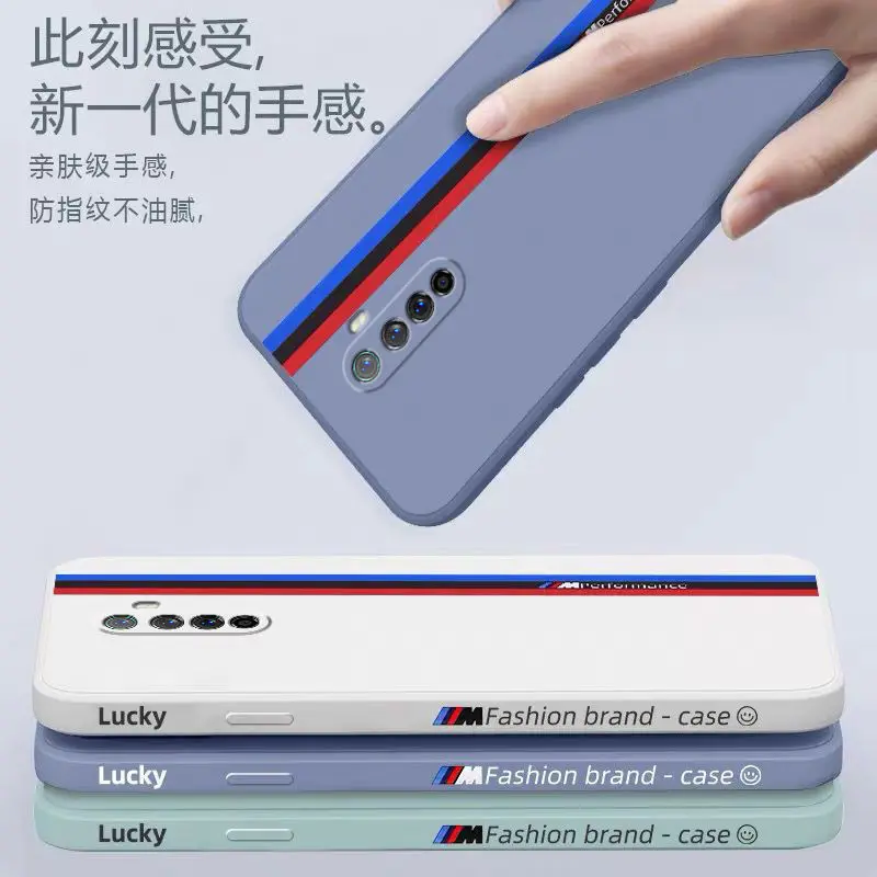for oppo realme x2 pro xt case soft liquid silicone fashion protect back cover case for oppo reno 2 2z 2f 10x zoom phone shell free global shipping
