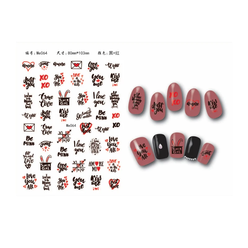 10 шт. новинка черно-белая наклейка для ногтей | Красота и здоровье
