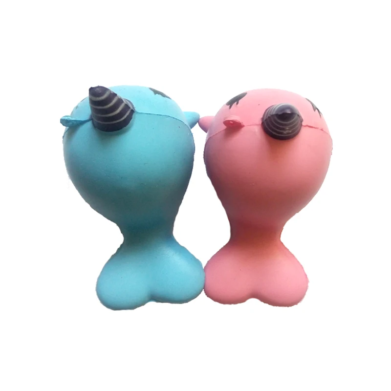 Kawaii Сжимаемый Единорог КИТ животное игрушка для снятия стресса Дельфин Кукла