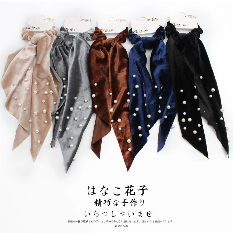 Бесплатная доставка модные женские красивые бархатные резинки для волос милые с