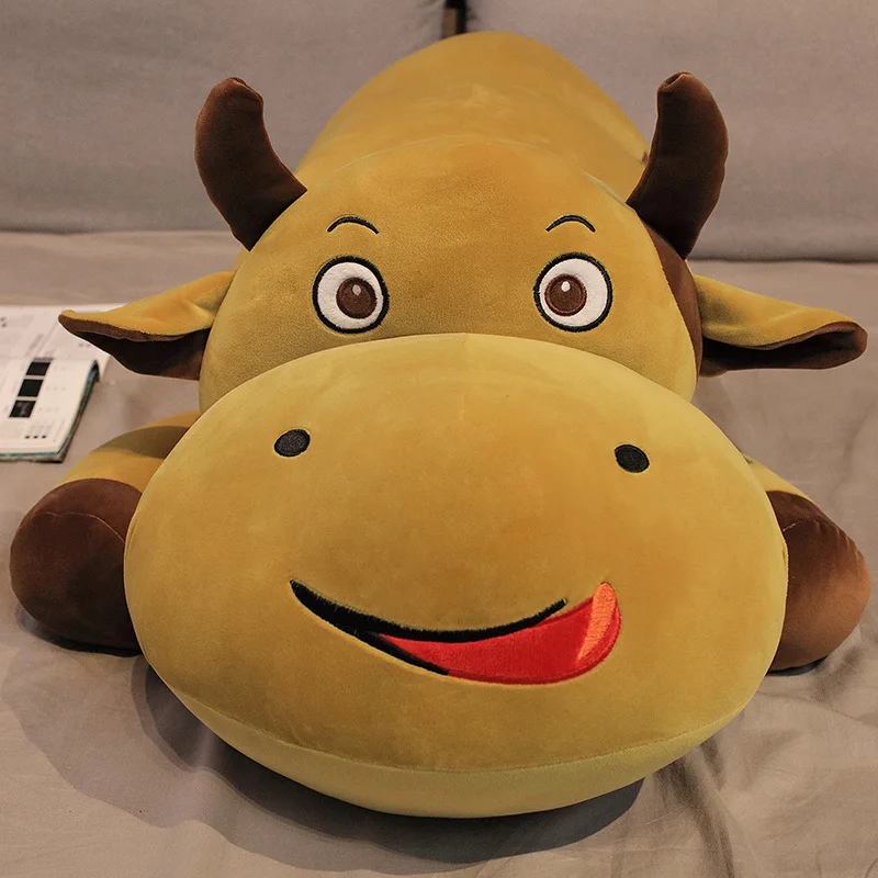 Лидер продаж Симпатичные коровы большого размера 60-120 см набитые плюшевой