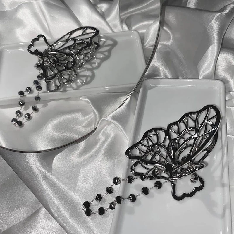

Butterfly Tassel Hair Claws Metal Hair Ornament Ponytail Holder Nice-looking Hairpins Fashion Hair Accessories for Women Girls