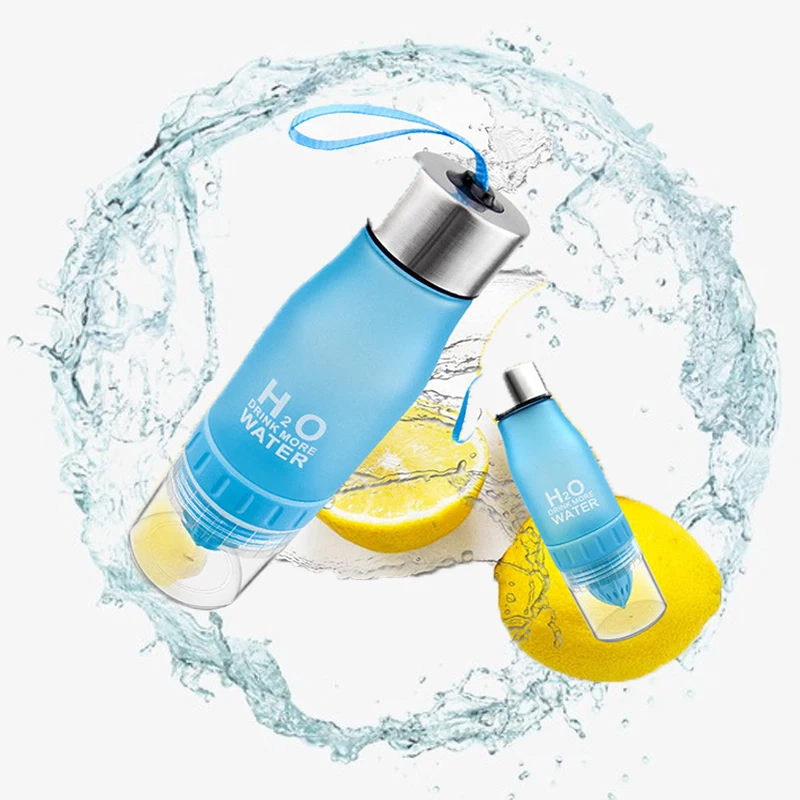 Творческий Пластик спортивные бутылки с водой 650 ml Протеин шейкер для