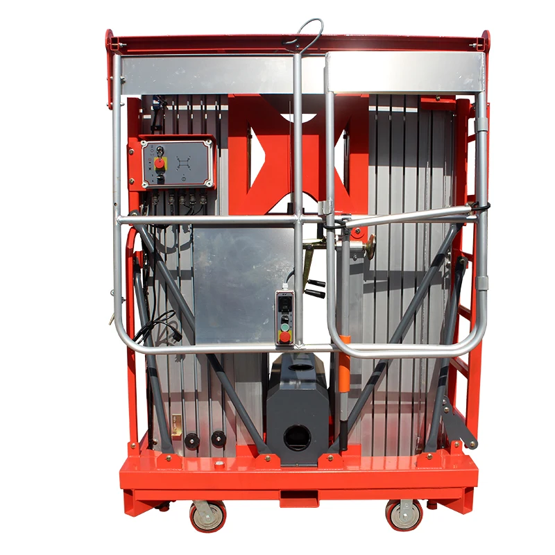 Высококачественный двухмачтовый подъемник из алюминиевого сплава для установки