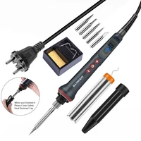 handskit 90w soldering iron kit adjustable temperature electric solder iron rework station mini handle heat pencil welding tools