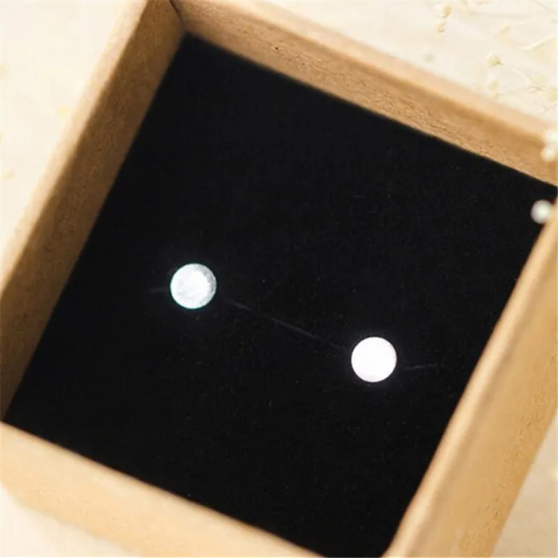 Модные серебряные серьги гвоздики для женщин не вызывают аллергию свадебные