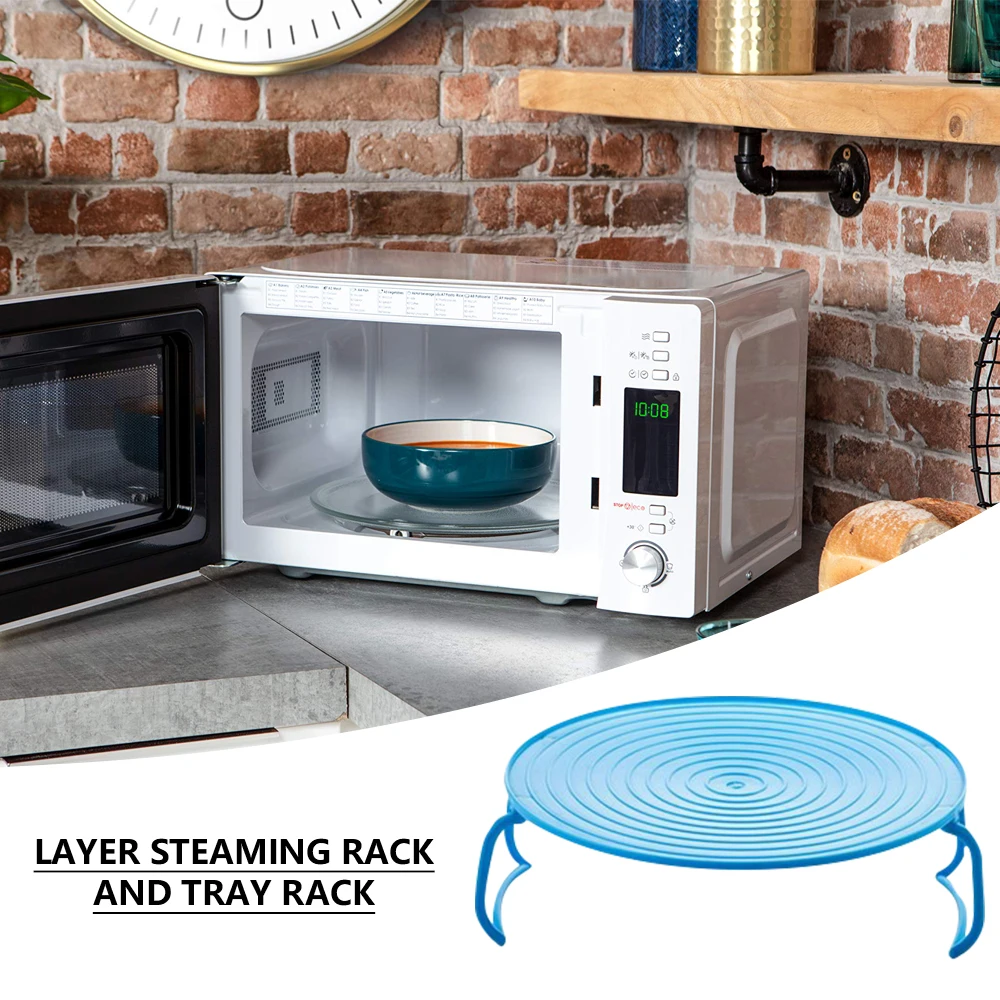 Подставка под лотки для микроволновой печи 3 цвета поднос разогрева еды