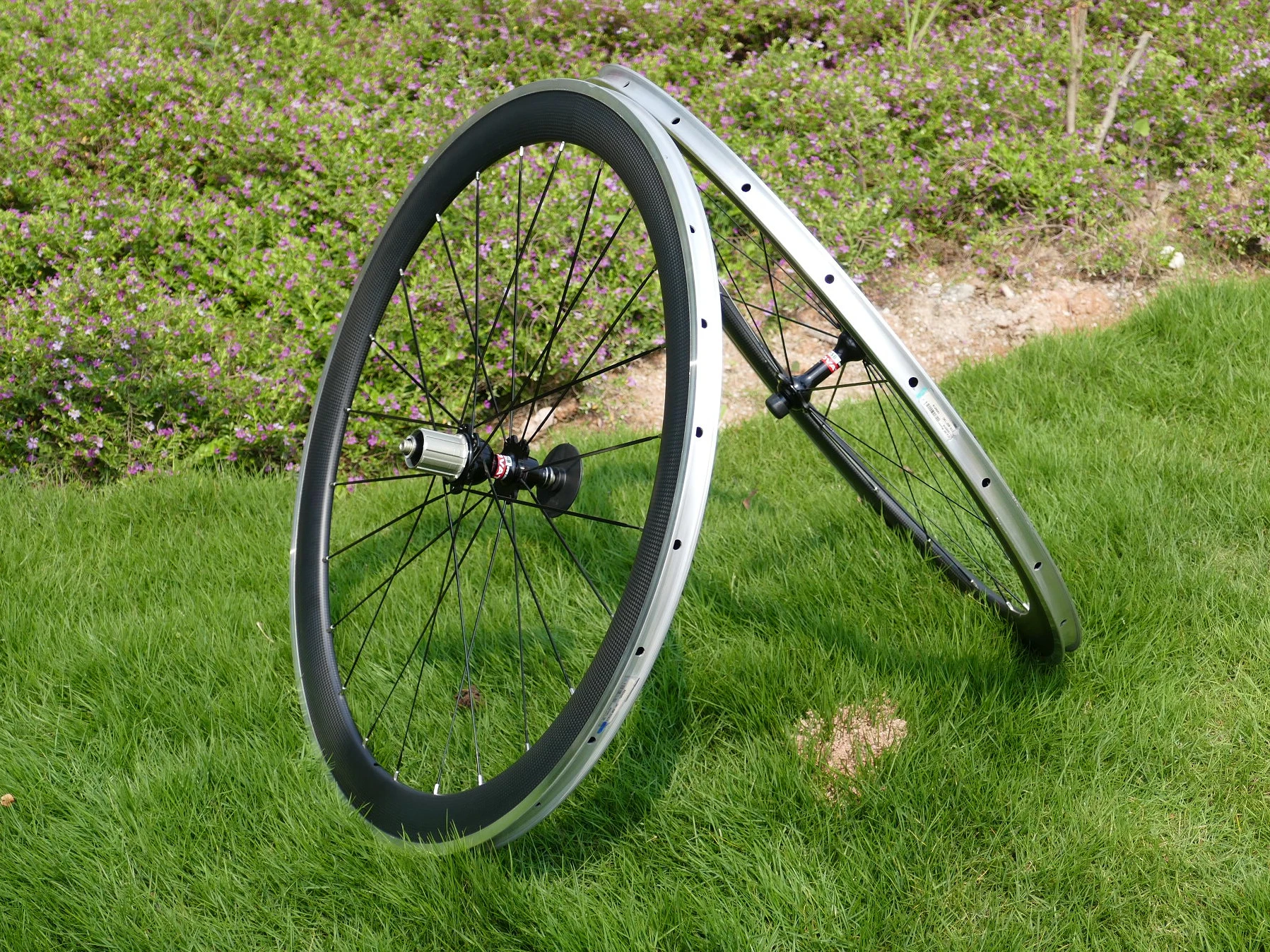 FLX-WS-CW25 Full Carbon 700C Road Bike Clincher Wheelset Depth 50mm Toray Wheel Rim Alloy Brake Side Width 25mm | Спорт и