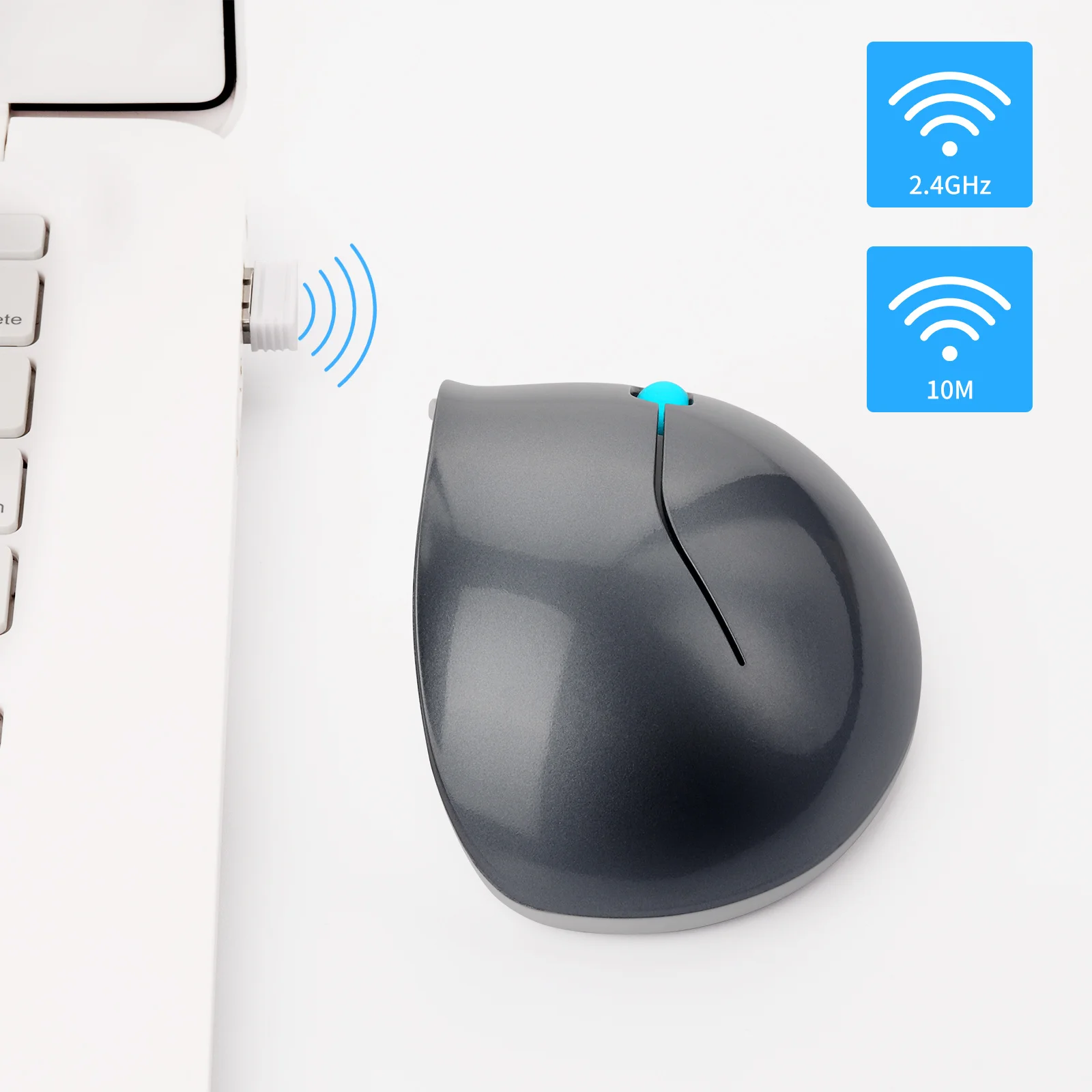 Вертикальная мышь CHYI беспроводная эргономичная компьютерная игровая 2 4 ГГц для