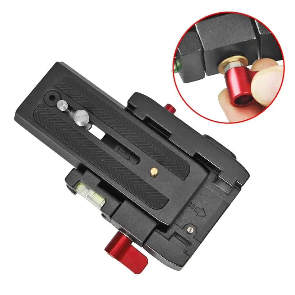 

P200 Quick Release Plate Aluminium Alloy Clamp Tripod Adapter for Manfrotto 501 Q5 Apply to SLR/MSL/Motion Camera Tripod Series