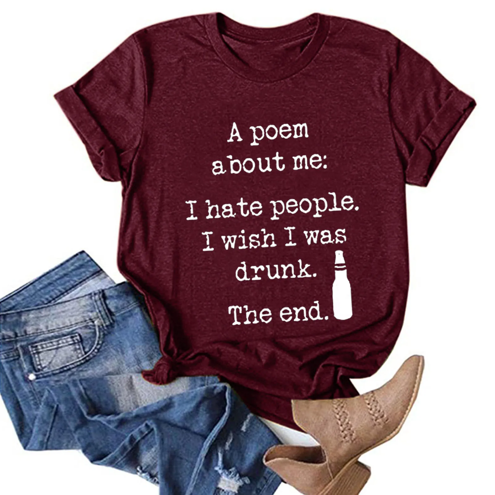 

Plus Size Fashion Women's Letter Print Shirts Tank Tops Round Collar Casual Short Sleeve Blouse Shirt Summer Women Clothing