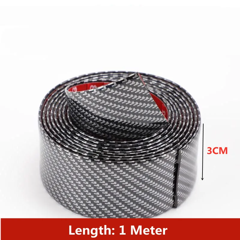 

Порог машины резиновая наклейка из углеродного волокна, полоса для защиты от царапин на двери автомобиля, защитная накладка, защитная полоса для порога, защитный бампер