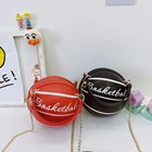 Модная женская сумка через плечо, повседневные дамские сумочки в стиле баскетбольных шашек с надписью, асферические круглые сумки-мессенджеры