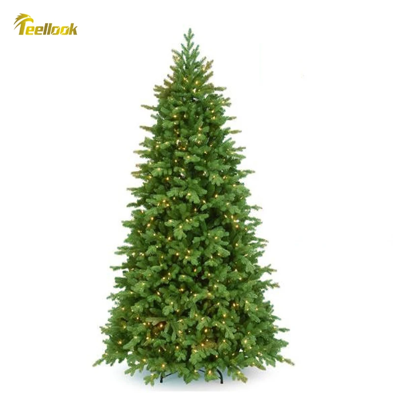 Новогодняя Рождественская елка с листьями Teellook 1 2 м/3 0 м со светодиодными