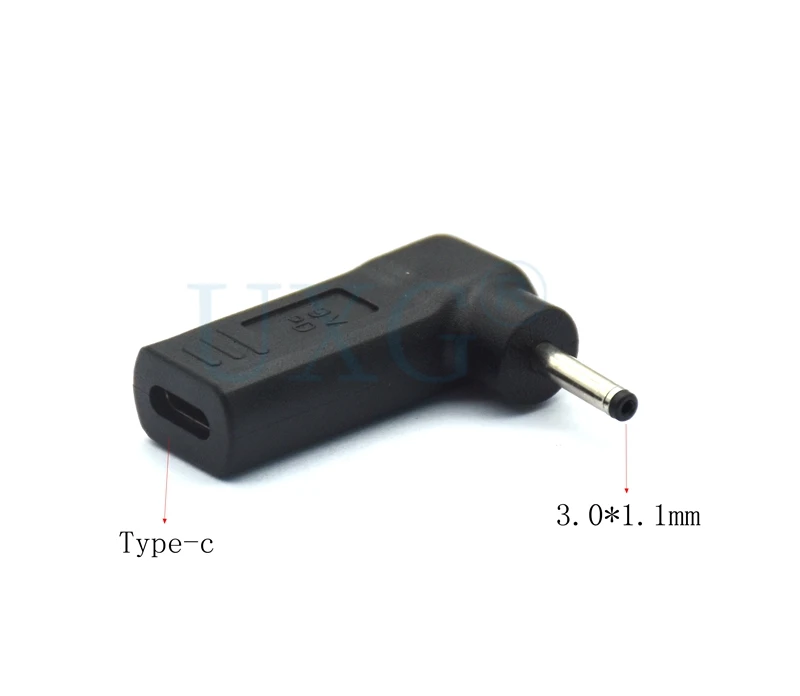 USB-C гнездовой разъем конвертер Dc Jack адаптер питания зарядное устройство 3 0X1 1 мм